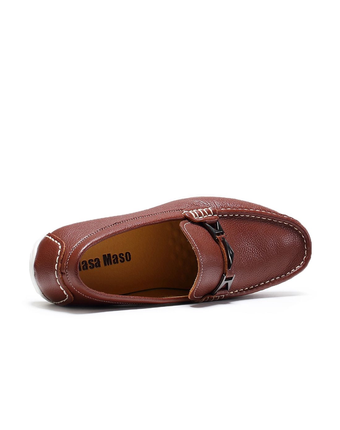 玛萨玛索masa maso男鞋专场棕色柔软头层牛皮透气时尚休闲鞋-唯品会