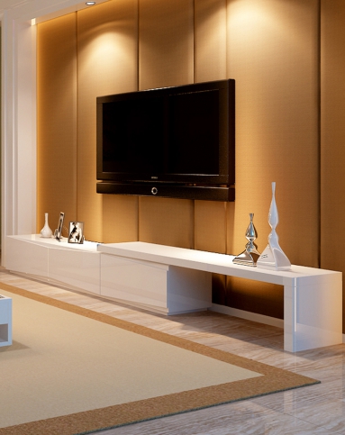 钢琴烤漆 伸缩电视柜2.4m-1.849m