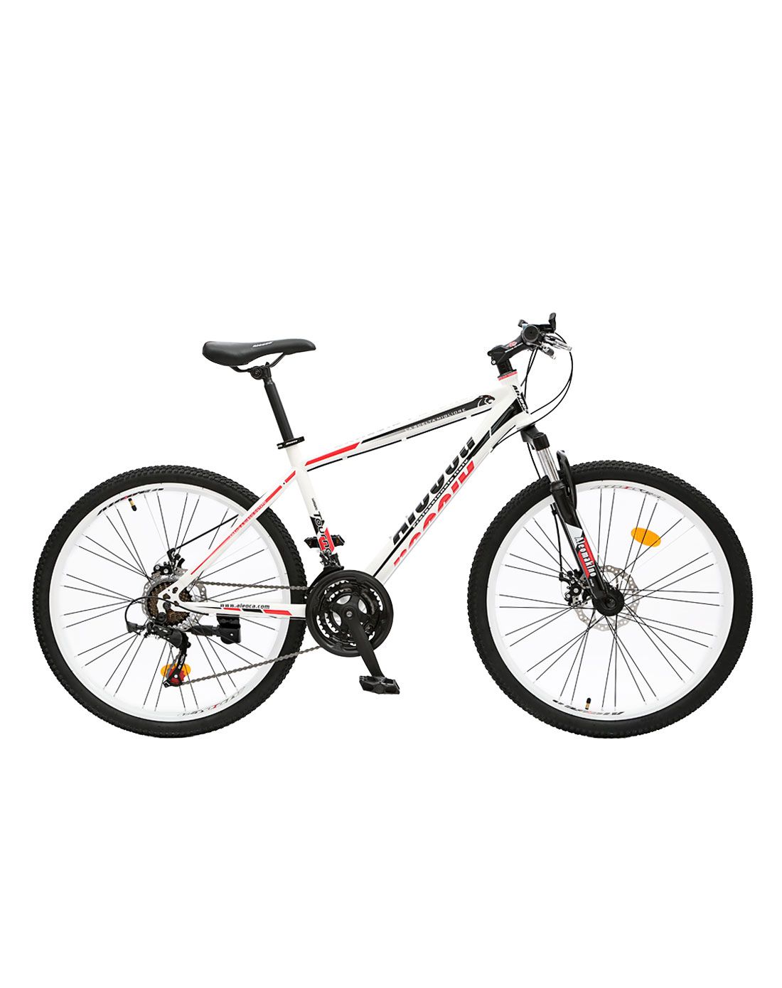 新加坡 白红 26寸21速避震双碟刹山地车
