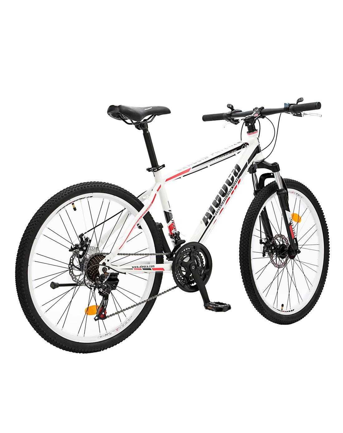 新加坡 白红 26寸21速避震双碟刹山地车