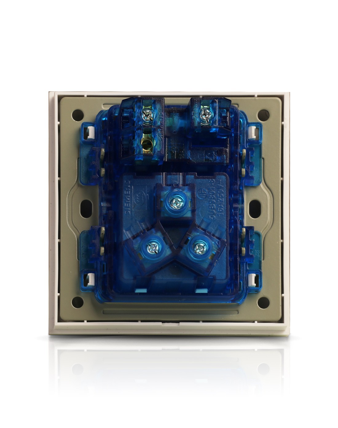 点晶系列雅白带单控开关16a三级插座