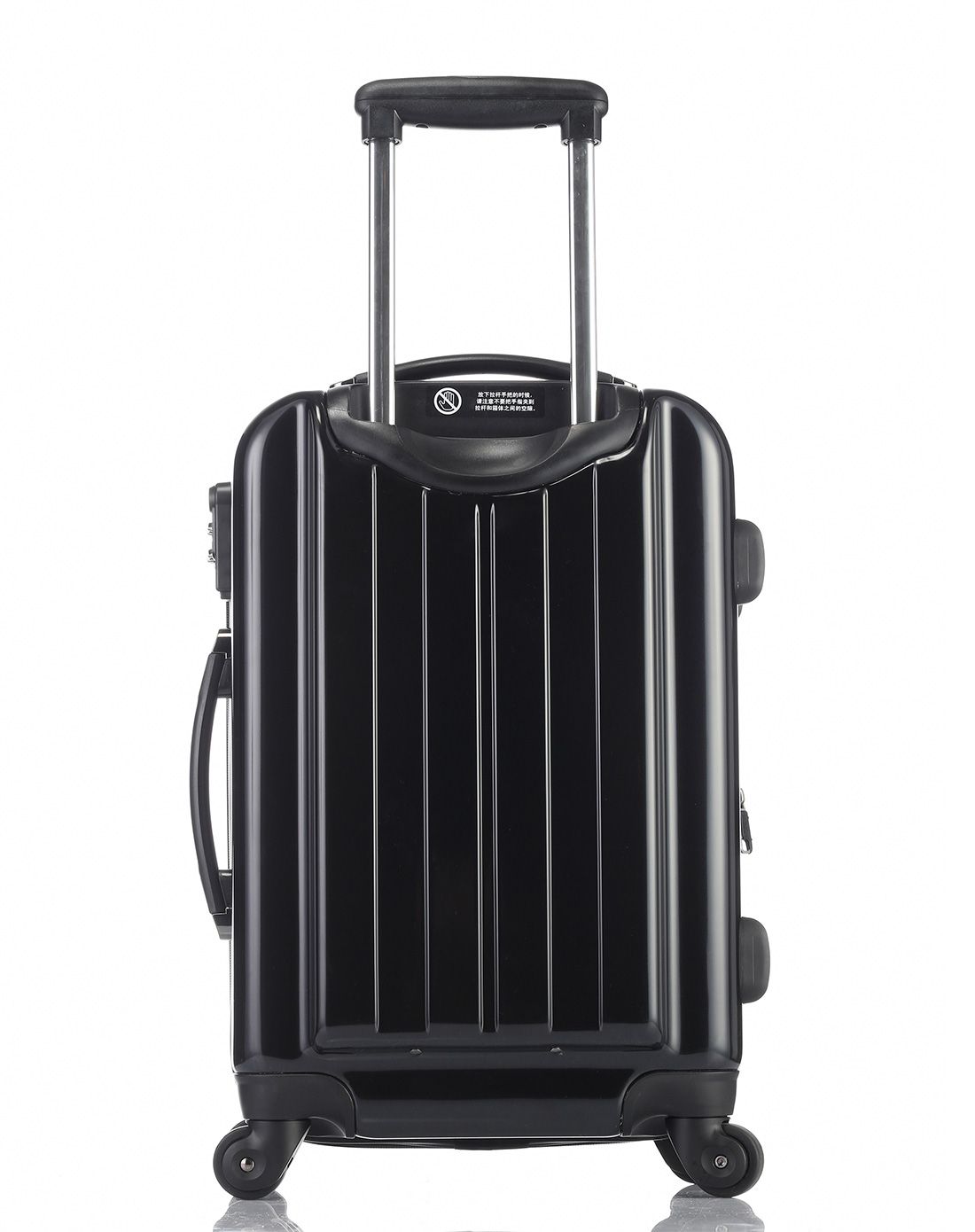20寸经典可扩容拉链拉杆箱黑色