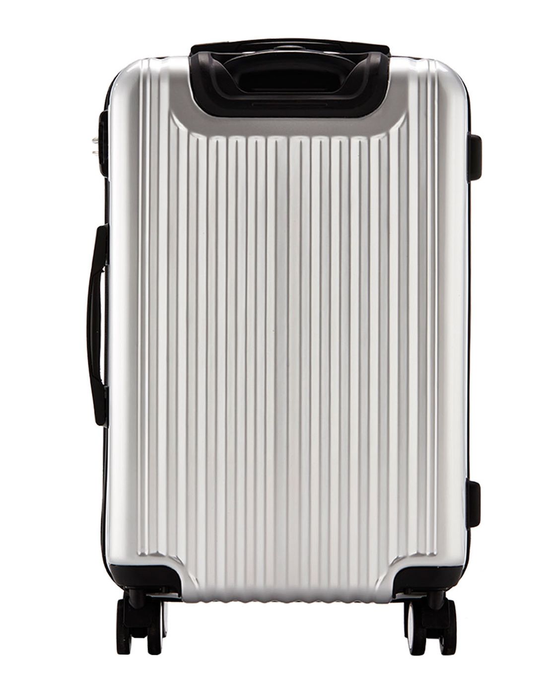 奢华银条纹密码锁拉杆箱24寸