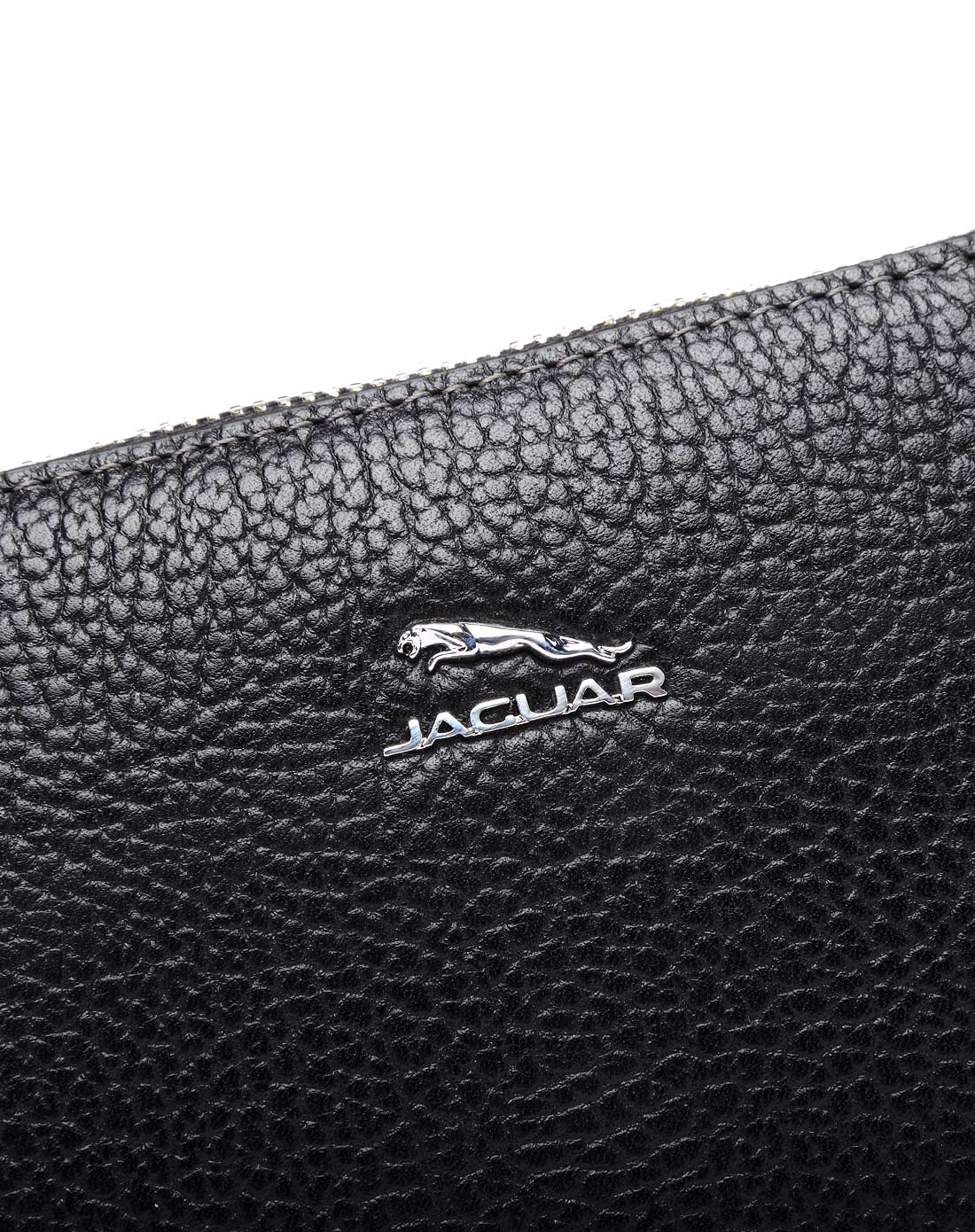 jaguar男款黑色牛皮时尚商务手抓包